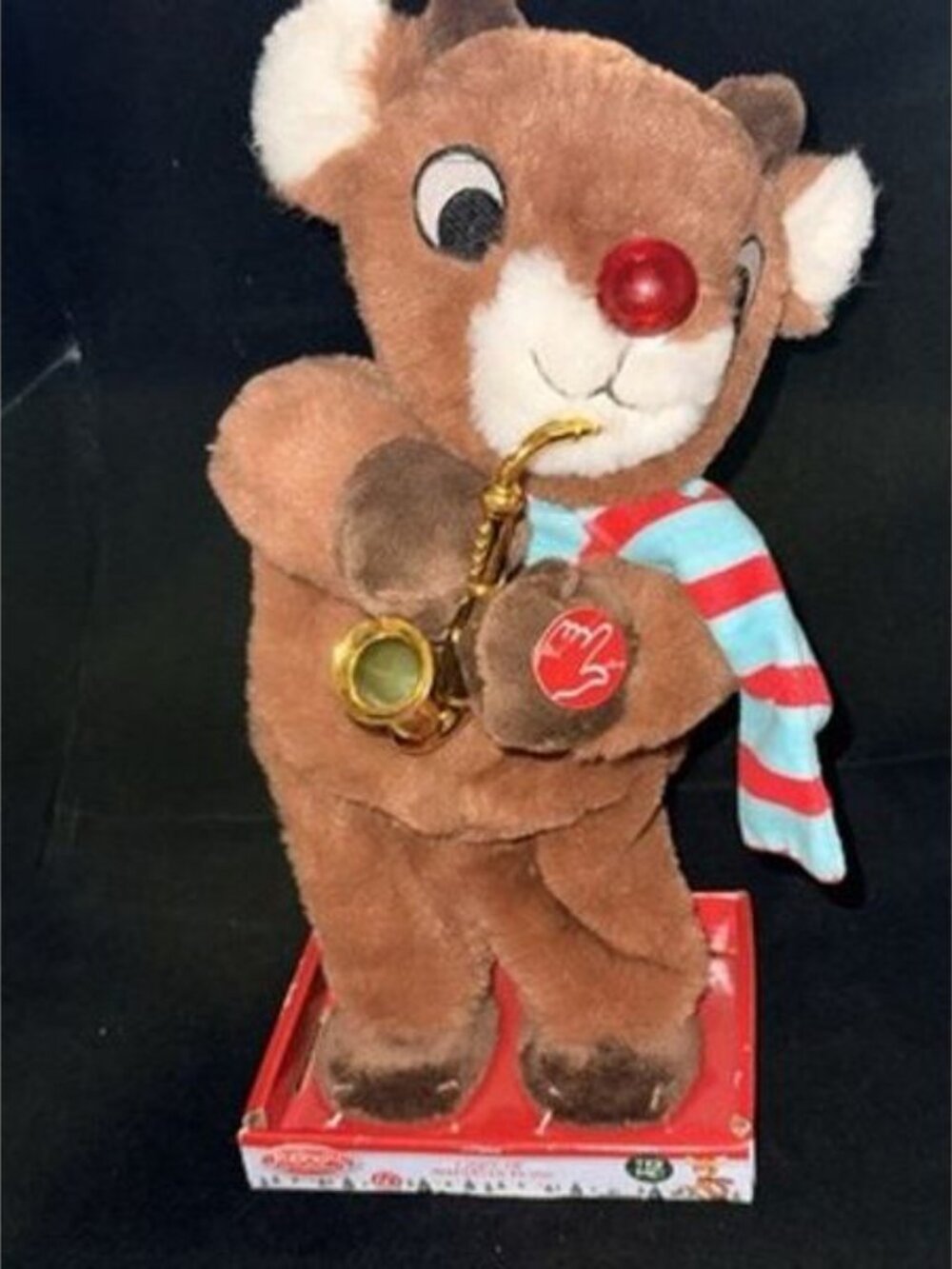 DanDee Rudolph The Red Nosed Reindeer Animatronic Singing Light Up Dancing-VIDEO